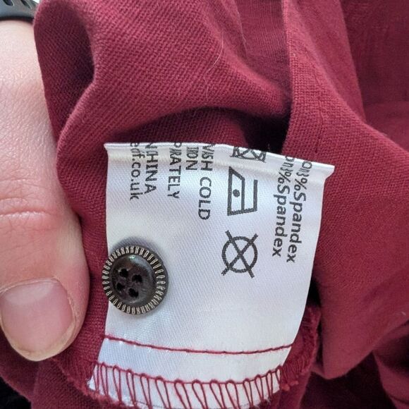 Modcloth X Collectif Cherished Era Maroon Burgundy Red Swing Dress Size 26 - Picture 5 of 10